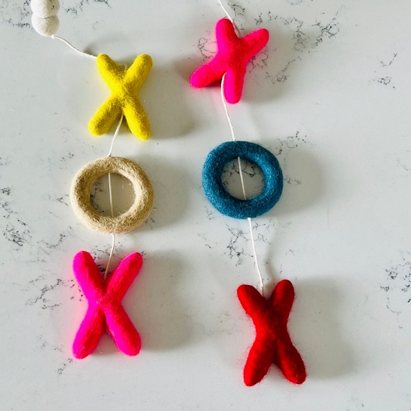 Pottery Barn Kids XOXO Felted Ceiling Mobile - Picture 6 of 9